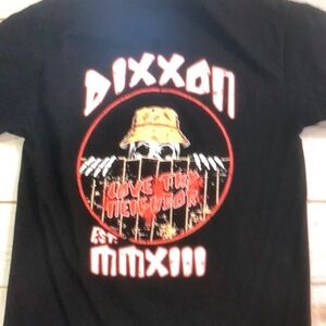 DIXXON Flannel Co Love Thy Neighbor Black Graphic T-Shirt Small